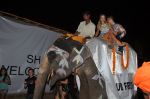 Paris Hilton arrives on an elephant at Shane Falguni bash in Cafe Fresh, Goa on 2nd Dec 2012 (55).JPG